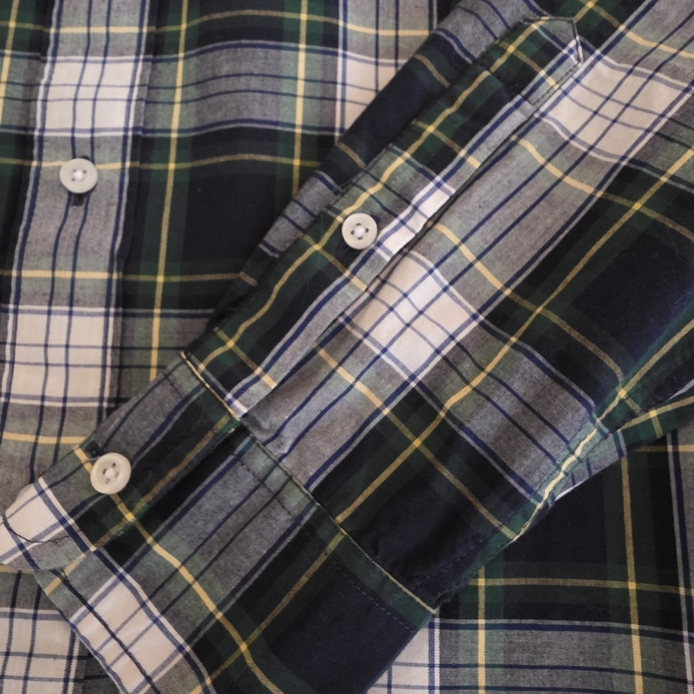 J.Crew Crewcuts Plaid Button-Down Shirt – Size 14 - Picture 5 of 6
